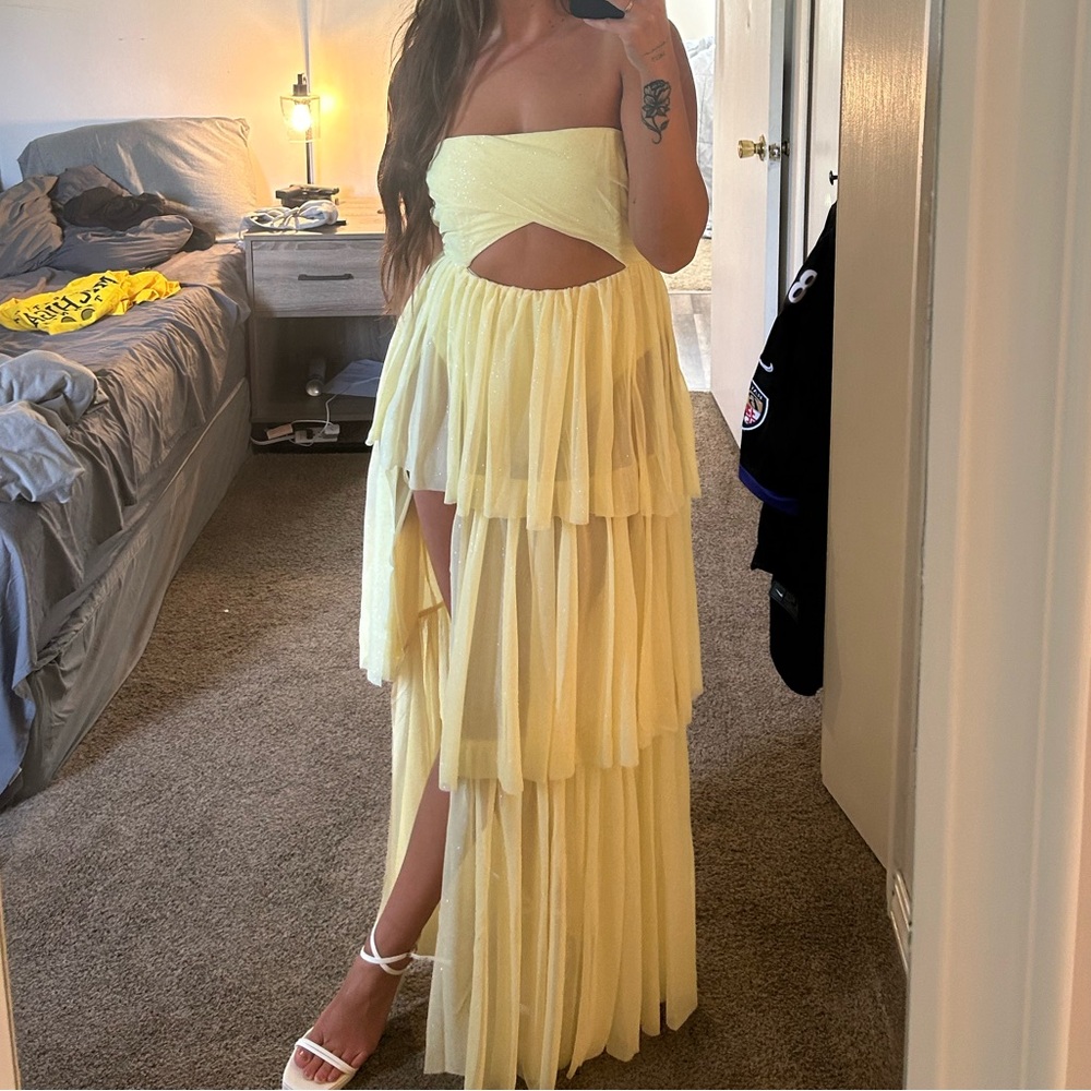 For Love and Lemons - Junie Dress in yellow